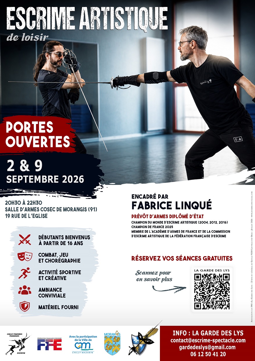 Cours d'escrime artistique et de spectacle en Essonne