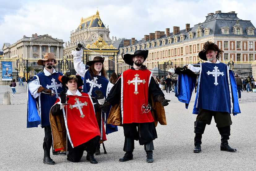 des mousquetaires &agrave; Versailles