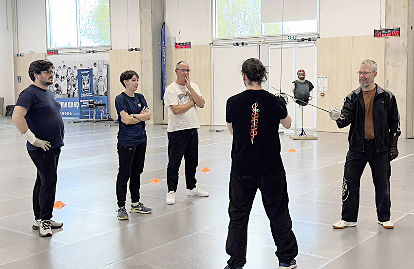 Fabrice Linqu&eacute;, formateur des enseignants d'escrime artistique et de spectacle